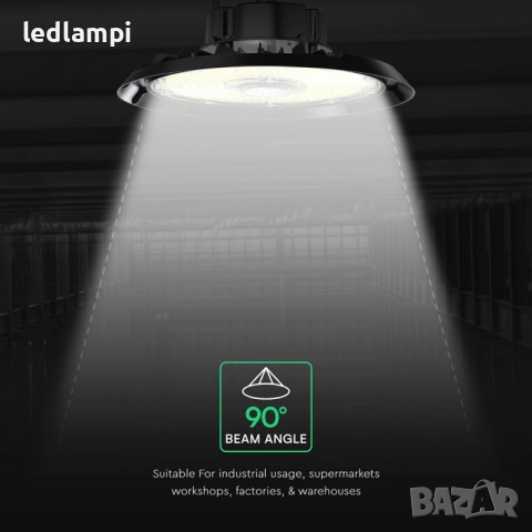 LED Индустриална Камбана 150W CREE Чип 135Lm/W - 6 Години Гаранция Студено Бяла Светлина, снимка 4 - Други - 8536832
