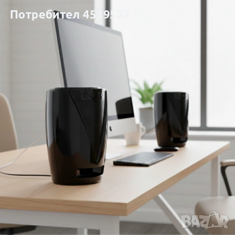 Тонколони за компютър съвместими и със смартфони и таблети JAMBE - 2бр, снимка 5 - Тонколони - 53478758