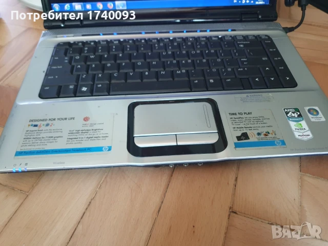  Ляптоп HP с ново зарядно, снимка 3 - Лаптопи за дома - 51375986