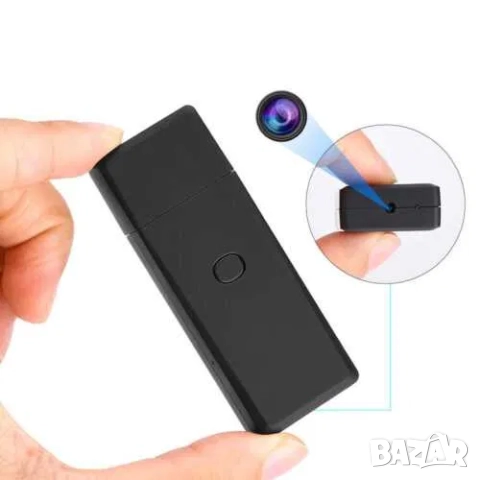 Скрита камера във флашка 1080P мини преносима шпионска видеокамера, снимка 2 - HD камери - 52164090