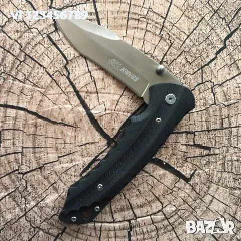 Сгъваем джобен нож Knives с клипс и калъф 90x215, снимка 4 - Ножове - 49445848