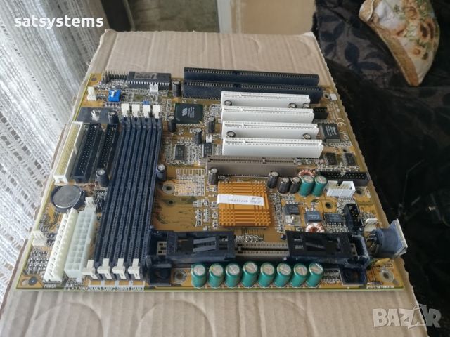 Дънна платка Gigabyte GA-6VA REV 3.0 Slot1 +RAM, снимка 4 - Дънни платки - 46722725