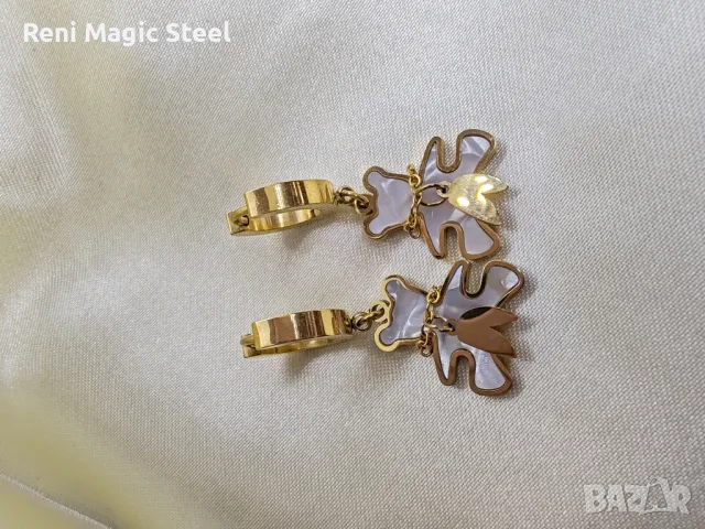 Обеци от медицинска стомана , снимка 5 - Обеци - 50219587