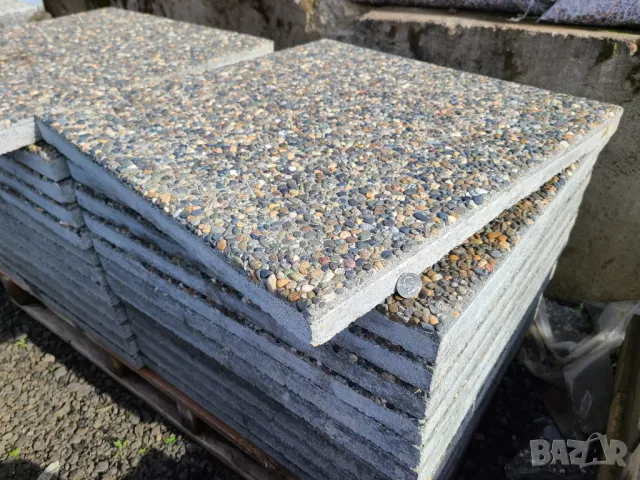 ПЛОЧКИ тротоарни 45х45см.... ПРОИЗВЕЖДАМ и доставям до обекта, снимка 10 - Строителни материали - 44951496