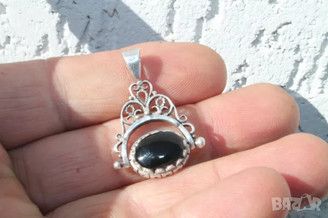 Сребърна висулка за колие, снимка 4 - Колиета, медальони, синджири - 50109499