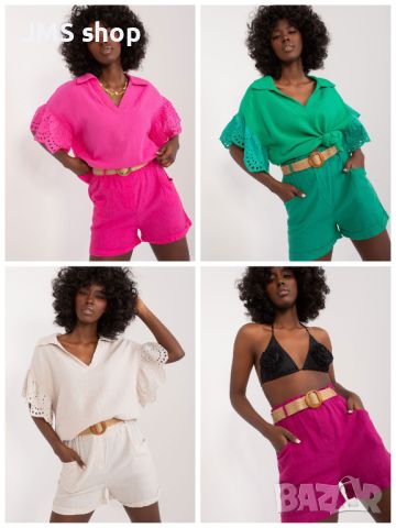 Дамски къси панталони, 4цвята , снимка 1 - Къси панталони и бермуди - 45885061