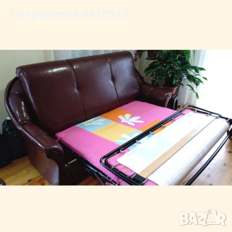 РАЗТЕГАТЕЛЕН ДИВАН ОТ ЕСТЕСТВЕНА КОЖА., снимка 3 - Дивани и мека мебел - 52458717