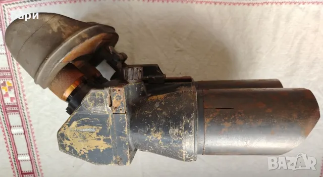 Стар голям немски военен бинокъл D.F.10x80 d.k.L. WWII, снимка 5 - Антикварни и старинни предмети - 49628491