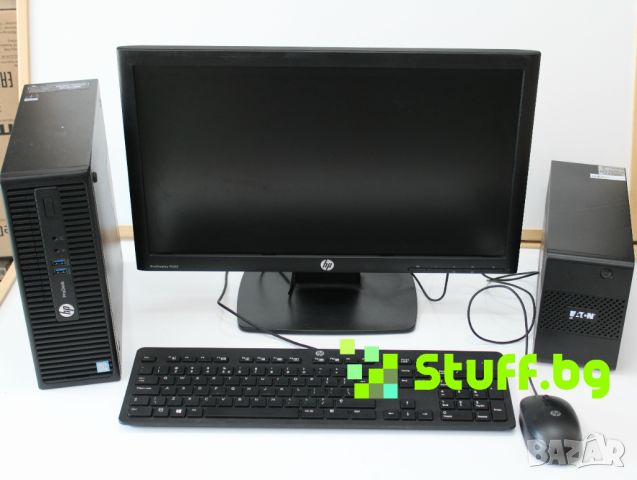 Комплект Bundle HP Prodesk 400 G3+HPMonitor 20''+UPS+HP KB&Mouse, снимка 2 - Работни компютри - 46755532