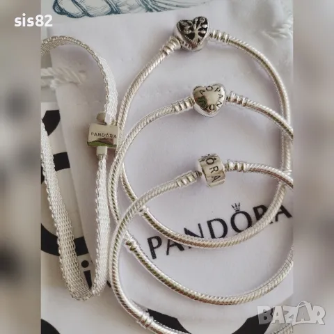 Сребърни гривни Pandora , снимка 1 - Гривни - 47019042