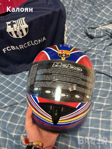 Моторна каска FC Barcelona Hebo, снимка 2 - Аксесоари и консумативи - 53778997
