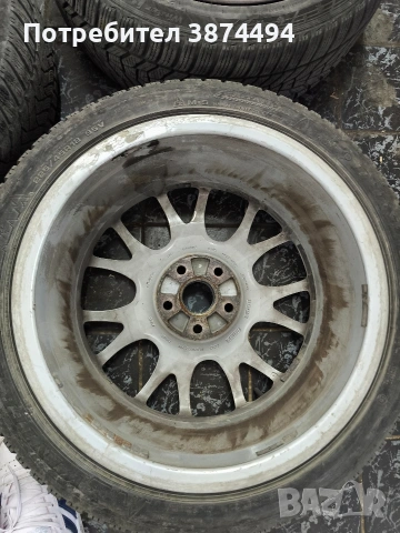 Оригинални Audi BBS CH джанти+зимни гуми 18" 8J ET43 5×112, снимка 8 - Гуми и джанти - 53668161