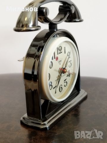 Стар механичен будилник, настолен часовник, снимка 5 - Антикварни и старинни предмети - 46400277