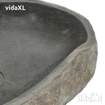 vidaXL Мивка от речен камък, овална, (45-53)x(34-41) см (SKU:146214), снимка 3 - Железария - 48301187