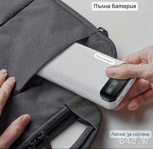 Power Bank/Батерия/Лед 10000 mah за зареждане на мобилни устройства , снимка 4 - Външни батерии - 53447244