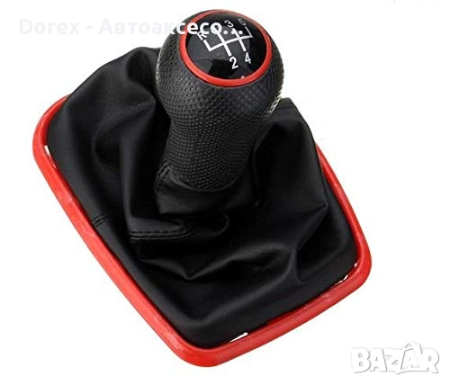 Топка скоростен лост с кожен маншон за Golf 4, Jetta, Bora