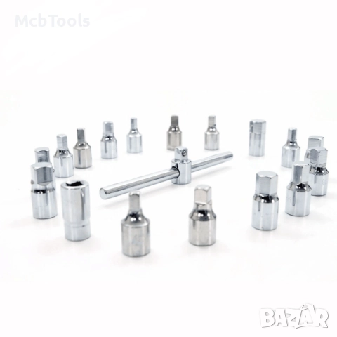 Комплект ключове за пробки на картер 18 части StahlMayer, снимка 2 - Други инструменти - 51945666