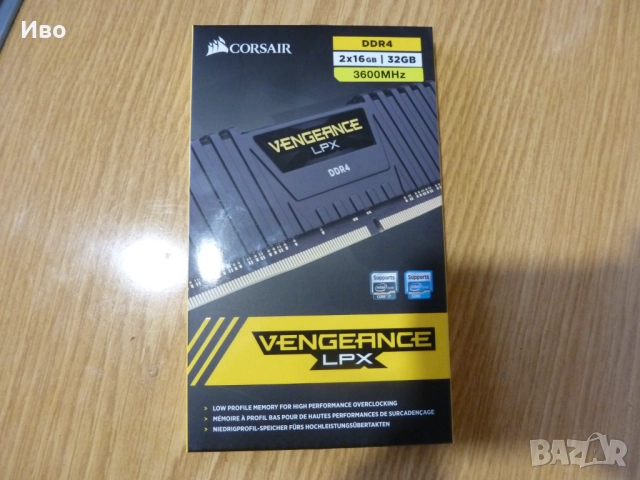 Промо! Нова 32GB (2x16 GB) DDR4, 3600MHz памет CORSAIR Vengeance, снимка 2 - RAM памет - 52726049