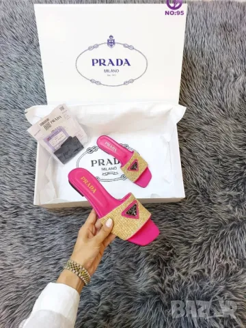 дамска чанта и чехли prada milano , снимка 3 - Чанти - 46939278