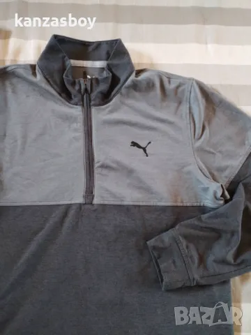 Puma Warm Up 1/4 Zip Golf Pullover - страхотна мъжка блуза КАТО НОВА М, снимка 3 - Спортни дрехи, екипи - 48632890