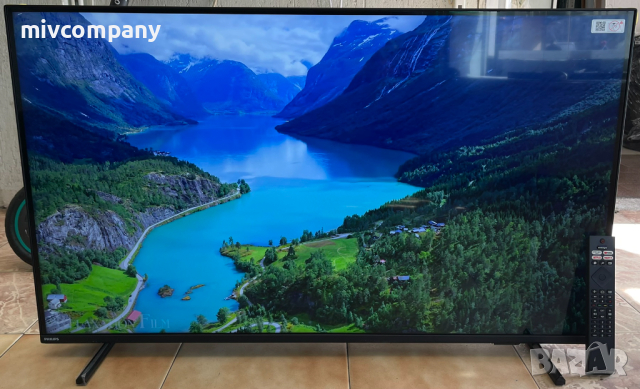 Смарт телевизор Philips Ambilight LED 43PUS8007/12, 43" Android, 4K Ultra HD, снимка 1