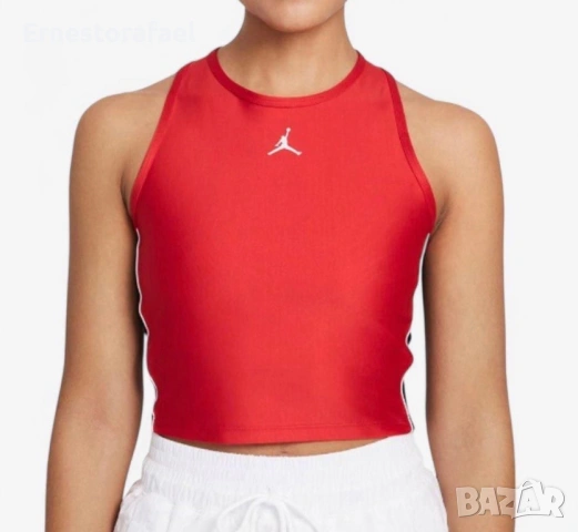 Спортен топ/ потник NIKE Jordan Essential Cropped Tank Top , снимка 5 - Спортни екипи - 54207312