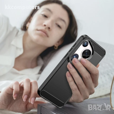 Huawei Pura 70 Ultra Удароустойчив Carbon Fiber Калъф и Протектор, снимка 9 - Калъфи, кейсове - 51404815