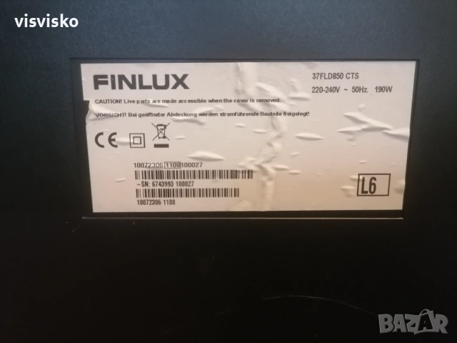 телевизор Finlux 37 FLD 850 CTS, снимка 9 - Телевизори - 53272313