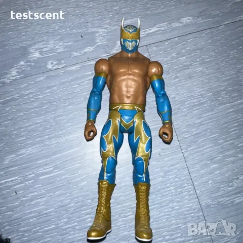 Екшън фигура WWE Sin Cara Син Кара Azul Basic Series Black Lucha играчка, снимка 9 - Колекции - 48407455