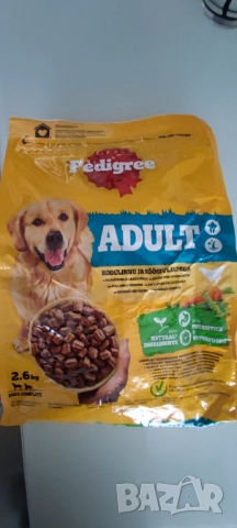Кучешка храна Pedigree Adult пиле и зеленчуци 2.6кг
