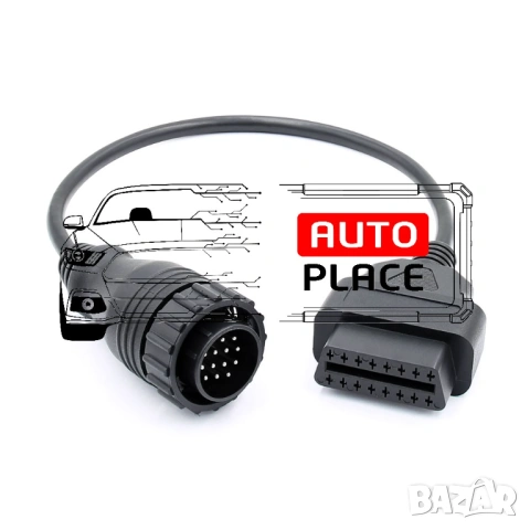 Кабел / Преходник / Адаптер за Mercedes 14 Pin Atego Delphi Атего, снимка 2 - Аксесоари и консумативи - 53972365
