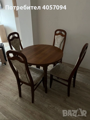 Продавам кръгла сгъваема маса., снимка 2 - Маси - 53464588