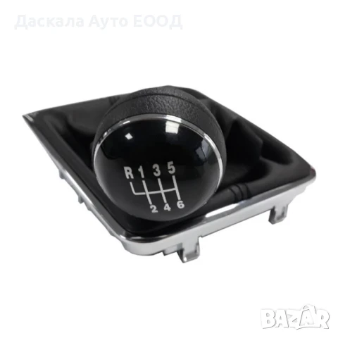 Топка за скоростен лост с маншон и основа за VW PASSAT B8, 2015 - 2019г., 6 скорости, Черна кожа, снимка 5 - Аксесоари и консумативи - 50280248