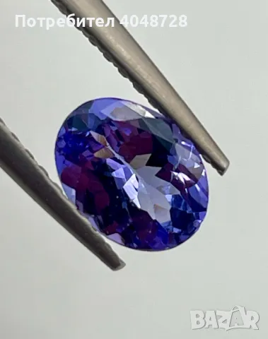 Инвестиционен естествен Танзанит 1.35ct. ALGT Сертификат, снимка 4 - Други - 47375982