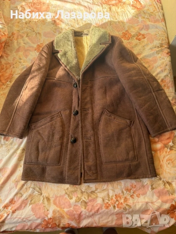 Мъжко палто, агнешка кожа, винтидж Californian