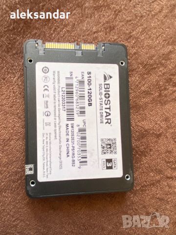 Ssd biostar 128GB на Един ден ползван, снимка 2 - Твърди дискове - 46006549