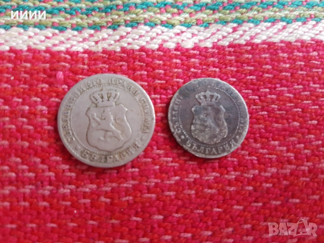Монета 5 и 10 стотинки 1888, снимка 2 - Нумизматика и бонистика - 52375805