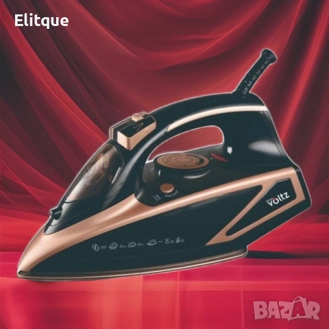 Ютия Voltz, 3000W, 420мл., Керамична плоча, Черна със златно, снимка 3 - Други - 52862516