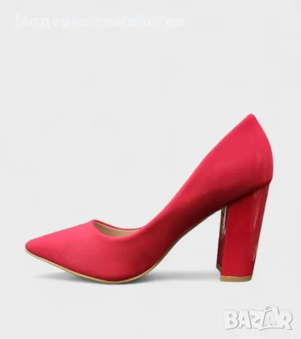 Дамски елегантни обувки в червено 