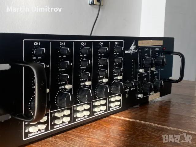  MONACOR PA-4040 Смесителен пулт Rack, снимка 5 - Ресийвъри, усилватели, смесителни пултове - 47525873