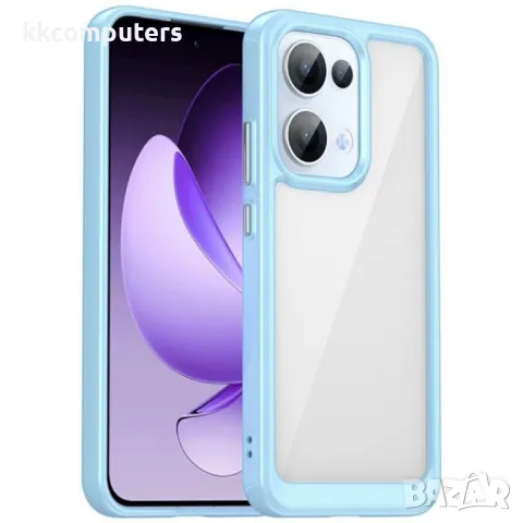 Oppo Reno13 5G Силиконов Калъф Anti-drop TPU + Acrylic и Протектор, снимка 4 - Калъфи, кейсове - 49890113