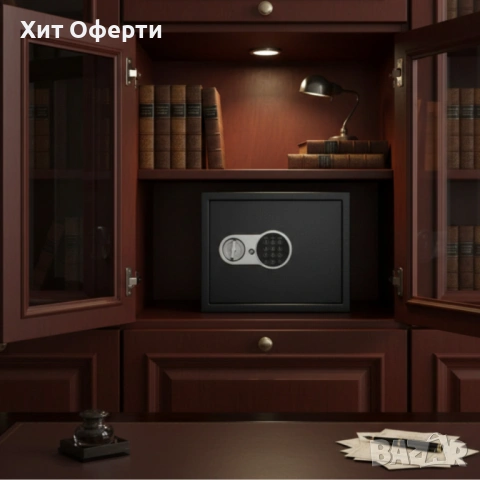 Сейф за ценности Cheffinger с цифрово заключване – 8,5L, 16L и 26L варианти, батерии и монтажни болт, снимка 2 - Други стоки за дома - 53202458