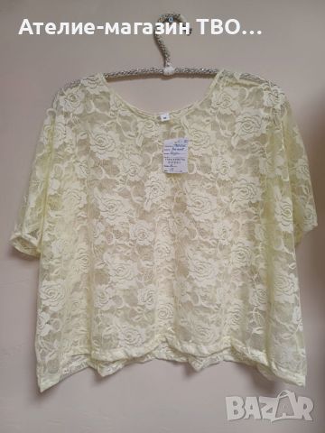 Дантелена блуза, снимка 8 - Корсети, бюстиета, топове - 46410671