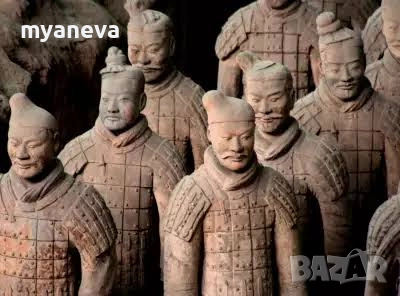 Детайлна и реалистична статуетка на войн от "Теракотената армия" в пълно бойно снаражение, снимка 2 - Статуетки - 51745192