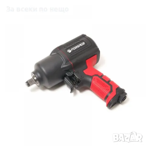 Пневматичен гайковерт с къс шпиндел 1450 Nм 1/2" с вложки и куфар Forsage, снимка 5 - Други инструменти - 50334396
