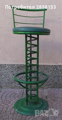 Бар стол,ръчна изработка, снимка 5 - Антикварни и старинни предмети - 53099289