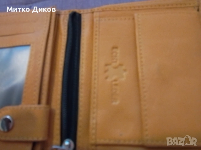 Немски Марков портфейл естествена кожа с много прегради 225х 90 мм като нов, снимка 9 - Портфейли, портмонета - 54042938