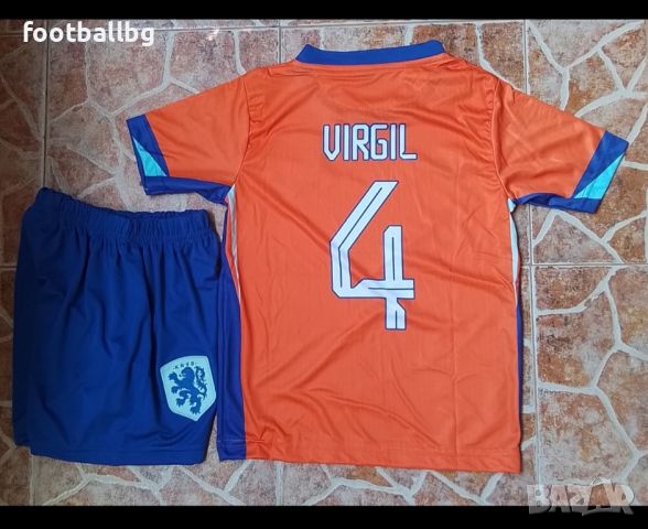 Върджил Ван Дайк ❤️⚽️ детско юношески футболни екипи на Нидерландия , снимка 4 - Футбол - 25895430