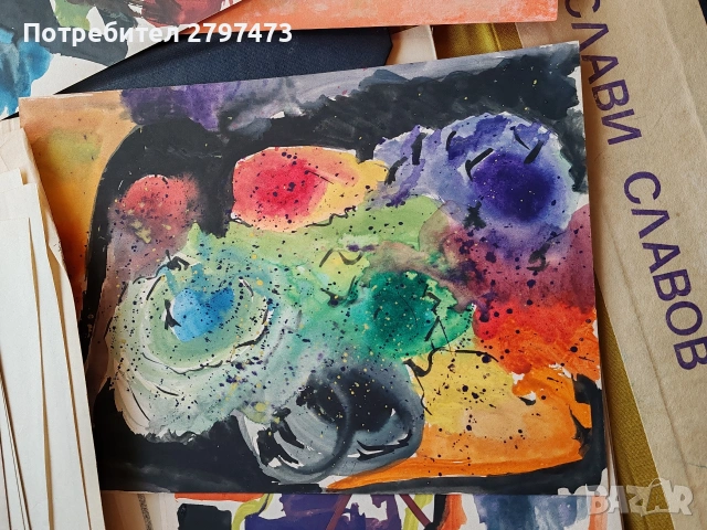 Скулптури от глина, мрамор и шамод, абстрактни графики и картини, снимка 4 - Картини - 53621510