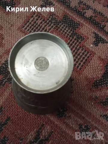 Стара калаена чаша релефна 54299, снимка 6 - Антикварни и старинни предмети - 53624708